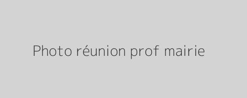 Réunion professeurs mairie